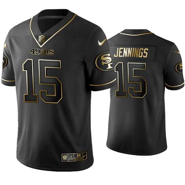 Mens San Francisco 49ers #15 Jauan Jennings Nike Black Golden Edition Vapor Limited Jersey Dyin,We sell and wholesale Mens San Francisco 49ers #15 Jauan Jennings Nike Black Golden Edition Vapor Limited Jersey Dyin on line form chian!